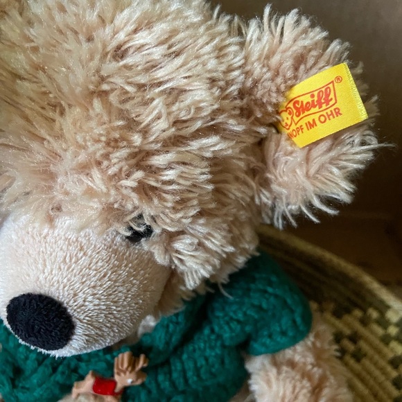 Steiff Teddy Bear With Winter Sweater - Picture 2 of 6
